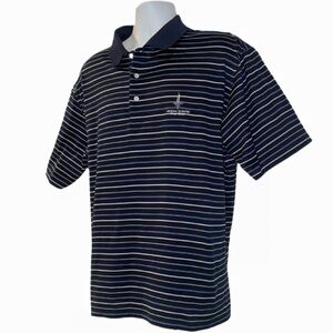 Vintage Arizona Biltmore Golf Club Polo Shirt Men’s L Navy Stripe Cotton